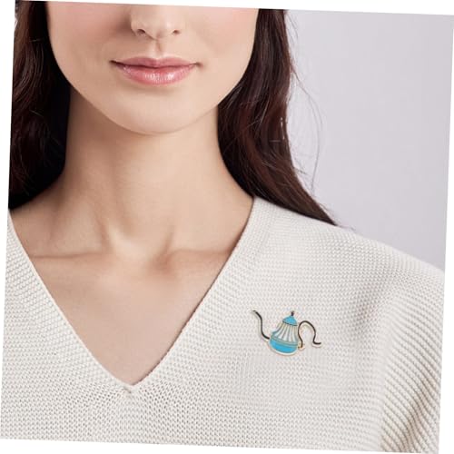 KOMBIUDA 4 Stück Teiliges Pour Pot Pins aus Langlebigem Metall Kreative Kaffeekannen Broschen für Rucksäcke Hüte und Kleidung Leicht und Komfortabel für Kaffee Treffen und Alltag von KOMBIUDA