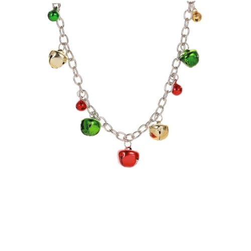 KOMBIUDA 4 Stück Weihnachtliches Schmuckset Teilig mit Kleinen Glocken Leichtes Legierungs Bestehend aus Halskette Armband und Roten Sowie Grünen Ohrringen für Frauen Festlich und KOMBIUDA 4 Stück Weihnachtliches Schmuckset Teilig mit Kleinen Glocken Leichtes Legierungs Bestehend aus Halskette Armband und Roten Sowie Grünen Ohrringen für Frauen Festlich und von KOMBIUDA