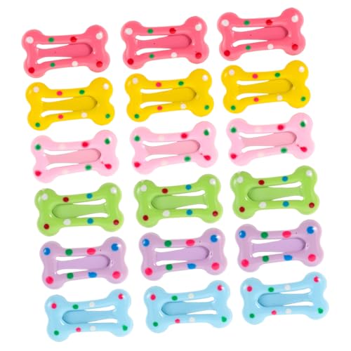 KOMBIUDA 40 Stück Teiliges Mini Haarspangen für Junge Mädchen und Kleinkinder Knallbunte Knochenform Haarklammern Rutschfeste Bunte Haarclips für Niedlich und Vielseitig für Alltag und von KOMBIUDA