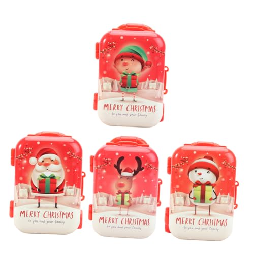 KOMBIUDA 4er Satz Trolley-Spielzeug Aus Kunststoff Tragbarer Koffer Kinder Langlebig Und Sicher von KOMBIUDA