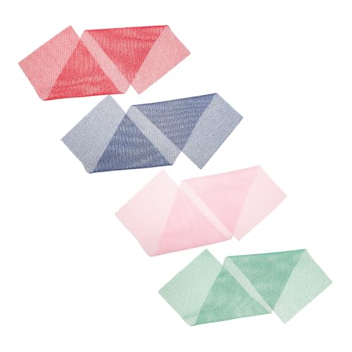 KOMBIUDA 4stücke Peeling-luffa-netz Afrikanisches Schrubbnetz Badezimmer-körperschrubber Badewaschlappen Duschhautbürste Reinigende Hautbürste Waschlappen Für Frauen Praktischer Körperschru von KOMBIUDA