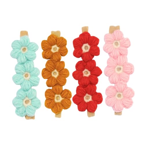 KOMBIUDA 4stücke Haarband Mit Floralen Designs Für Handgemachte Farbenfrohe Haarschmuck-accessoires Für Neugeborene Kleinkinder Und Mädchen Ergänzung Für Und Anlässe von KOMBIUDA