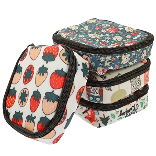 KOMBIUDA 4stücke Kosmetiktasche Mit Reißverschluss Für Damenbinden Kleine Aufbewahrungstasche Aus Hochwertigem Material Praktisch Für Mädchen Und Reisen KOMBIUDA 4stücke Kosmetiktasche Mit Reißverschluss Für Damenbinden Kleine Aufbewahrungstasche Aus Hochwertigem Material Praktisch Für Mädchen Und Reisen von KOMBIUDA