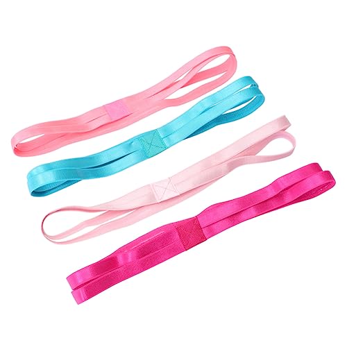 KOMBIUDA 4stücke Teiliges Elastisches Sport-stirnband Leuchtenden Farben Rutschfestes Yoga-haarband Für Fitness Und Freizeit Geeignet Für Laufen Basketball Yoga Und Mehr Fluoreszierendes von KOMBIUDA