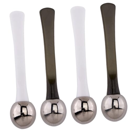 KOMBIUDA 4stücke Zinklegierung Augencreme Massagestifte Gesichtsmaske Applikatoren Augencreme Massage Löffel von KOMBIUDA