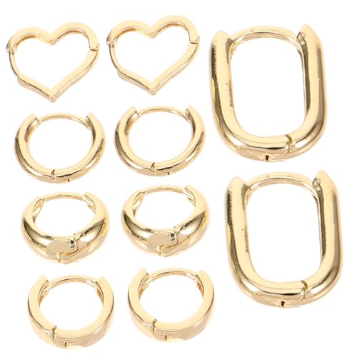 KOMBIUDA 5 Paare Creolen Ohrringe aus Langlebiger Legierung Minimalistisches C Förmiges Design Leicht und Komfortabel Damenschmucksets für Alltag und Besondere Anlässe KOMBIUDA 5 Paare Creolen Ohrringe aus Langlebiger Legierung Minimalistisches C Förmiges Design Leicht und Komfortabel Damenschmucksets für Alltag und Besondere Anlässe von KOMBIUDA