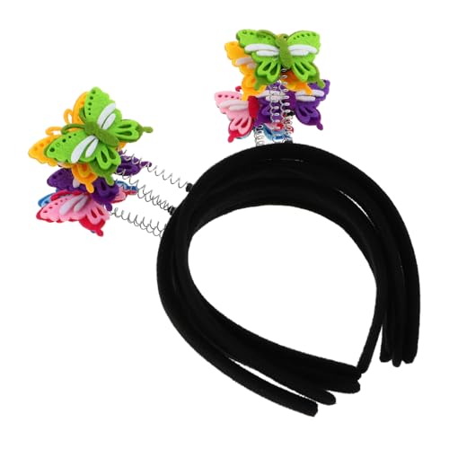 KOMBIUDA 5 Stück Bunte Schmetterlings Haarreifen für Cosplay Partys und Verkleidungen Niedliche Kopfbedeckungen mit Realistischen Schmetterlingen von KOMBIUDA
