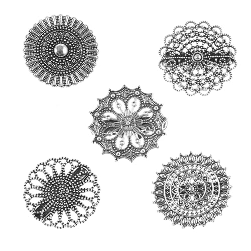 KOMBIUDA 5 Stück Vintage Kleidung Clips aus Legierung Elegante Schal Pullover Clips Modische Broschen für Damen für Hemd und Cardigan von KOMBIUDA