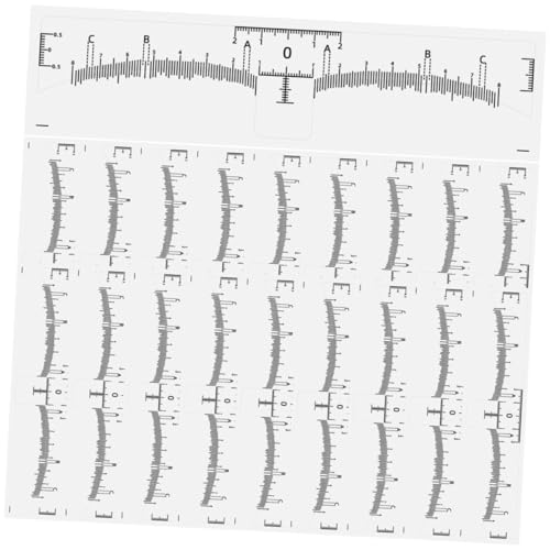 KOMBIUDA 50stücke Eyebrow Ruler Sticker Augenbrauen-positionierungshilfen Für Präzises Microblading Und Makeup Für Professionelle Kosmetikstudios Und Heimgebrauch von KOMBIUDA