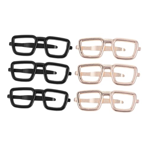 KOMBIUDA 6 Stück Teiliges Business Krawattenclip Metall mit Starkem Halt Brillenform Krawattenhalter für Herren Polierte Oberfläche Kompakt für Meetings Geschäftsreisen Formelle Anlässe von KOMBIUDA