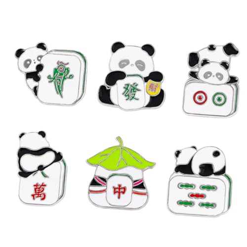 KOMBIUDA 6 Stück Teiliges Panda Broschen Chinesischer Stil aus Langlebiger Modische Anstecknadeln für Kleidung Rucksäcke und Taschen Trendige Dekorative Pins für Frauen und Studenten KOMBIUDA 6 Stück Teiliges Panda Broschen Chinesischer Stil aus Langlebiger Modische Anstecknadeln für Kleidung Rucksäcke und Taschen Trendige Dekorative Pins für Frauen und Studenten von KOMBIUDA
