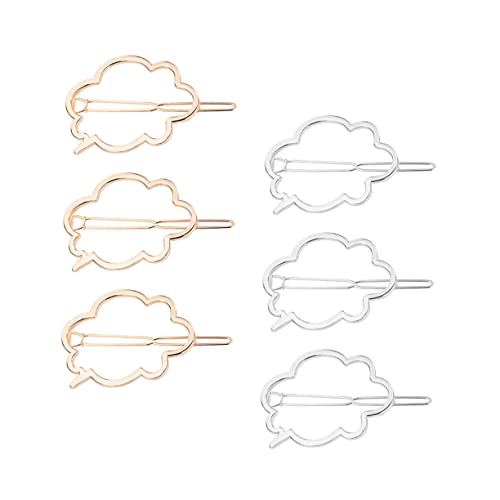 KOMBIUDA Einzigartiges Haarnadel-Set in Wolkenform geometrische Haarspangen für Frauen modisches Haar-Accessoire in Gold und Silber von KOMBIUDA
