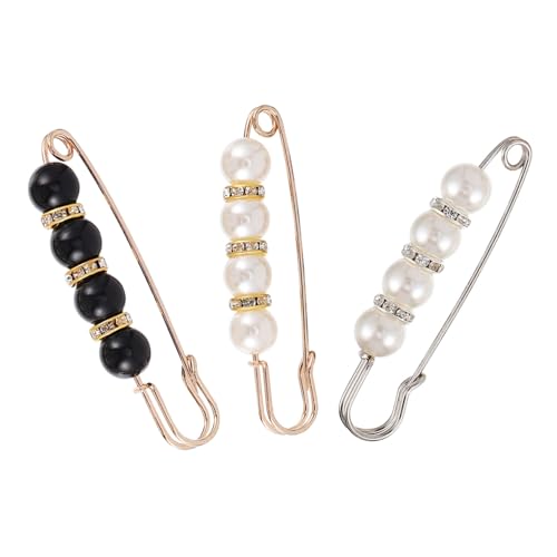 KOMBIUDA 8stücke Perlenbrosche Damen Anstecknadel Brosche Schmuck Accessoires Mode Dekoration Für Kleid Schal Cardigan Kragen von KOMBIUDA