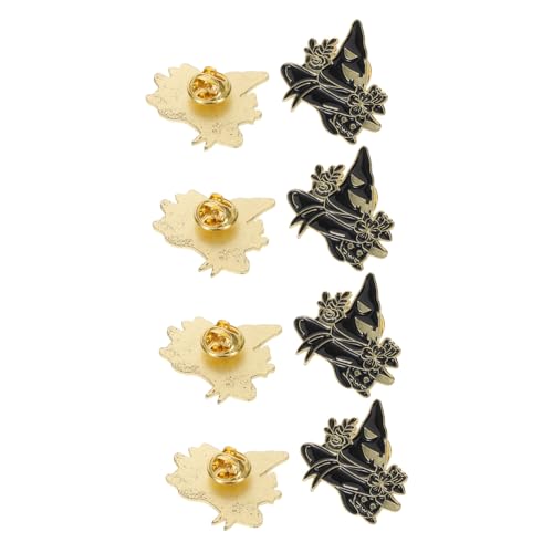 KOMBIUDA 8 Stück Teiliges Halloween-broschen Hexenhut und Schwarzer Katze Hochwertige Emaille-anstecknadeln aus Langlebiger Legierung Vielseitig für Rucksäcke Kleidung Taschen und Hüte von KOMBIUDA