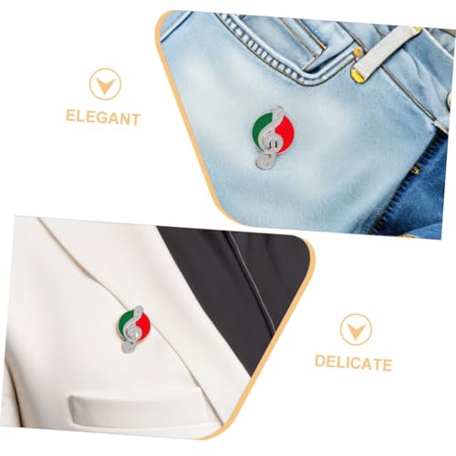 KOMBIUDA 8 Stück Teiliges Retro Musiknoten Emaille Broschen Farbecht Langlebig Kreative Instrumenten Designs Schmuck Anstecker für Kleidung Rucksäcke Hüte für Musikliebhaber von KOMBIUDA