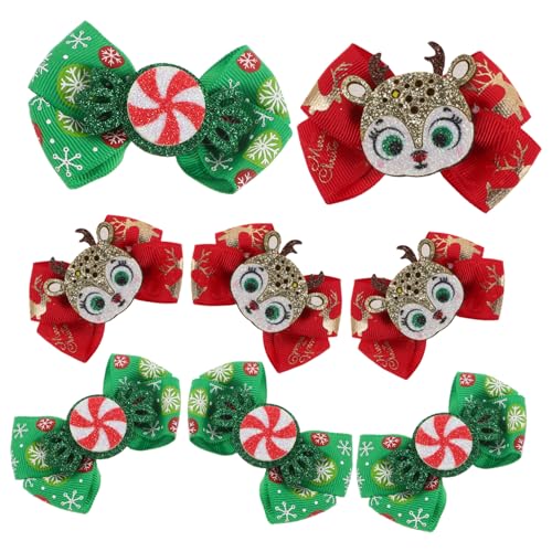 KOMBIUDA 8 Stück Weihnachts Haarspangen Einzigartiger Kinder Haarschmuck Weihnachtshaarspange Für Mädchen Glitzernde Haaraccessoires von KOMBIUDA