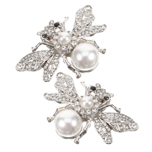 KOMBIUDA Abnehmbare Braut Schuhclips Bienenform aus Zinklegierung mit Strassverzierung Pumps Schuhschmuck für Damen Einfache Anbringung Langlebige Schuhdekoration von KOMBIUDA