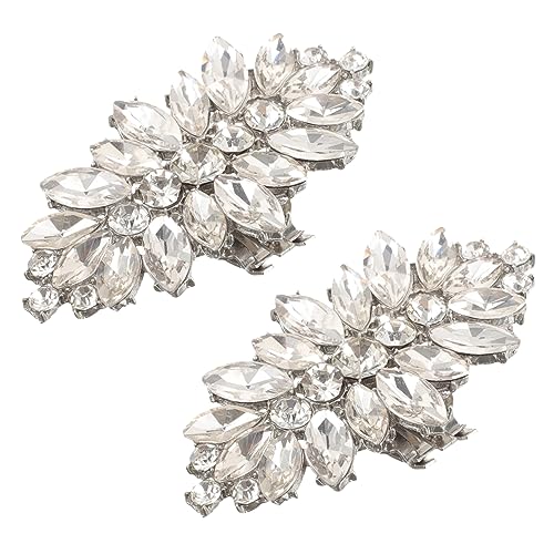 KOMBIUDA Abnehmbare Schuhclips mit Strasssteinen DIY Schuhschnallen Leichte Langlebige Hochzeitsschmuck Accessoires für Damen Vielseitig für High Heels Flats Party und Alltag von KOMBIUDA