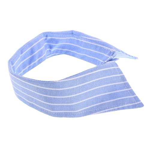KOMBIUDA Abnehmbarer Blauer Streifenkragen Falscher Hemdkragen Damen Bluseneinsatz Shirt Kragen Modisch Vielseitig für Arbeit Party Alltag von KOMBIUDA