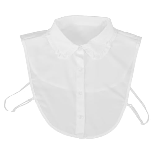 KOMBIUDA Abnehmbarer Damen Blusenkragen aus Spitze Leichter Fake Collar mit Rüschensaum Vielseitiges Hemdkragen-accessoire für Pullover und Oberteile Bequem und Elegant für Freizeit und von KOMBIUDA