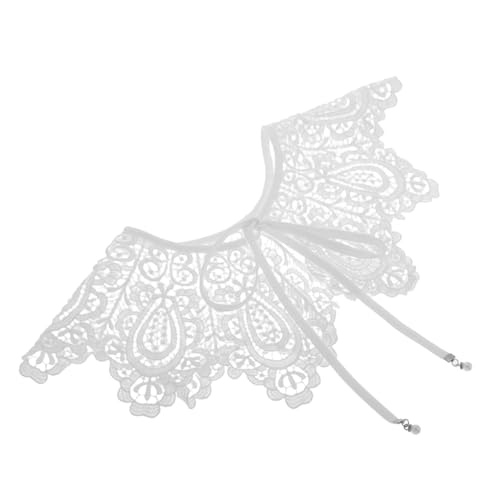 KOMBIUDA Abnehmbarer Spitzenkragen Damen Verzierte Fake Collar mit Stehkragen Leichter Bluseneinsatz für Pullover und Hemden Vielseitiger Modeaccessoire für Teenager und Frauen von KOMBIUDA