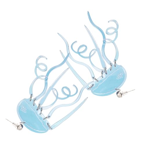 KOMBIUDA Acryl Ohrringe Quallen Anhänger Modische Damen Ohrhänger Leichte Bunte Schmuckstücke für Alltag und Besondere Anlässe Ausgefallene Design ohrringe für Frauen von KOMBIUDA