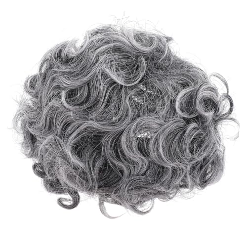 KOMBIUDA Kurzhaarperücke Damen Lockige Haarperücke Für Cosplay Perücke Für Alte Damen Geeignet Für Kostümpartys Und Halloween von KOMBIUDA
