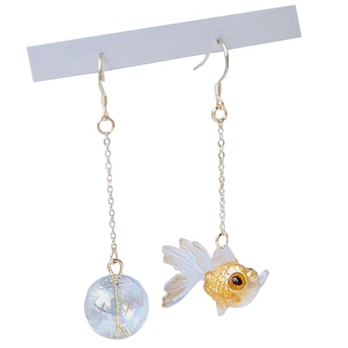 KOMBIUDA Asymmetrische Goldfisch Ohrringe Damen Leicht und Modisch Hängend Lustiger Ohrschmuck für Frauen Alltag und Festtagslook KOMBIUDA Asymmetrische Goldfisch Ohrringe Damen Leicht und Modisch Hängend Lustiger Ohrschmuck für Frauen Alltag und Festtagslook von KOMBIUDA
