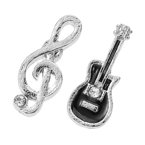 KOMBIUDA Asymmetrische Music Note Ohrstecker für Damen Modische Gitarren design Ohrringe Individuelles Musikschmuck Geschenk für Musikliebhaber Vielseitig Kombinierbar für Alltag und von KOMBIUDA
