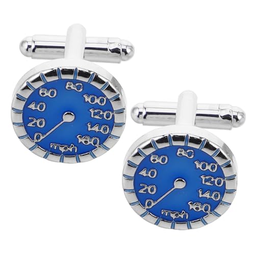 KOMBIUDA Manschettenknöpfe Mit Tachometer Für Herren Metall Manchettenknöpfe Mit Automotiv-design Hemdärmelnadeln Für Geschäftskleidung Und Hochzeit von KOMBIUDA