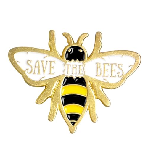 KOMBIUDA Biene Brosche Emaille Anstecknadel aus Legiertem Material Modische Kleidungs Accessoires für Damen und Mädchen Leichte Kleine Bienchen Schmuckverzierung für Blazer Hemd Tasche von KOMBIUDA