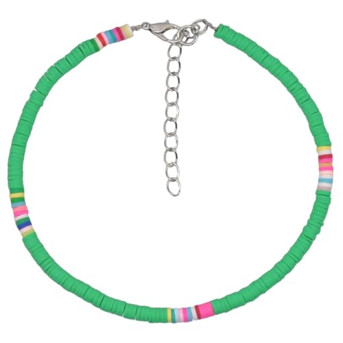KOMBIUDA Boho Fußkettchen Damen Buntes Perlen Armband Handgefertigt Langlebig Sommer Beach Schmuck Verstellbar Modisch für Strand und Alltag von KOMBIUDA