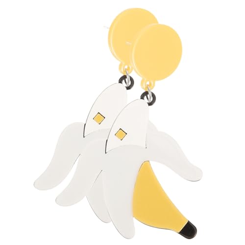 KOMBIUDA Bunte Frucht Ohrringe Damen Modische Bananen Ohrhänger Leicht Extravaganter Schmuck Für Party Hochzeit Valentinstag von KOMBIUDA