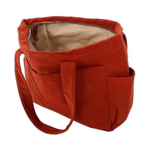 KOMBIUDA Canvas Messenger Bag Große Umhängetasche Langlebige Tote Bag Aus Robustem Canvas Für Alltag Uni Freizeit Herren Damen Orange Japanisch Inspiriertes Design Vielseitig Tragbar von KOMBIUDA