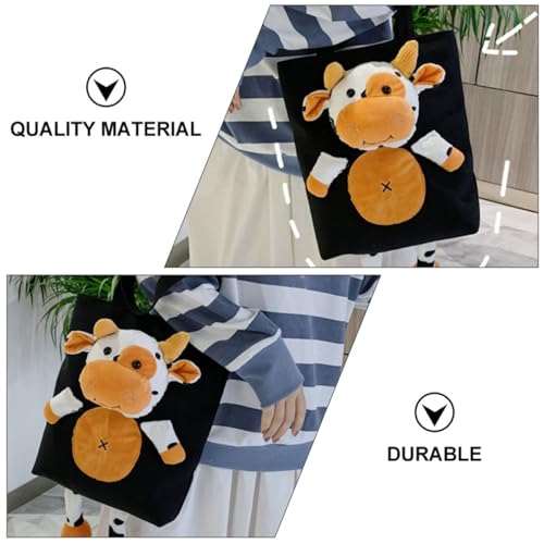 KOMBIUDA Canvas Umhängetasche Damen Crossbody Bag mit Kuhmuster Modische Single Shoulder Pouch Große Kapazität Leicht und Vielseitig für Alltag und Freizeit Geeignet von KOMBIUDA