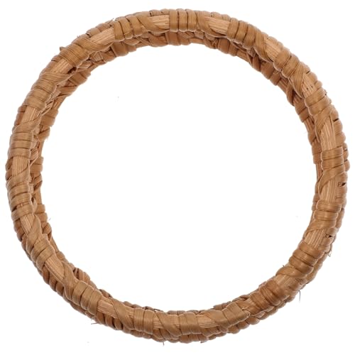 KOMBIUDA Chunky Rattan Bangle Damen Ethno Stil Armband Geflochtenes Handgelenk Schmuck Boho Accessoire für Frauen und Mädchen von KOMBIUDA