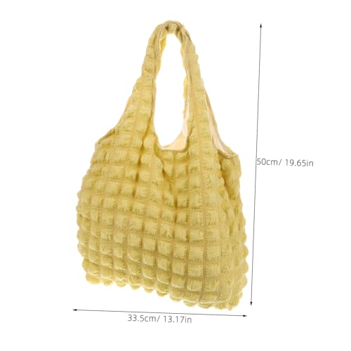 KOMBIUDA Cloud Knot Bag Damen Schultertasche aus Langlebigem Polyester Leichte Gepolsterte Tote Bag mit Plissiertem Wolken design Lässige Modische Umhängetasche für Alltag und Shopping von KOMBIUDA