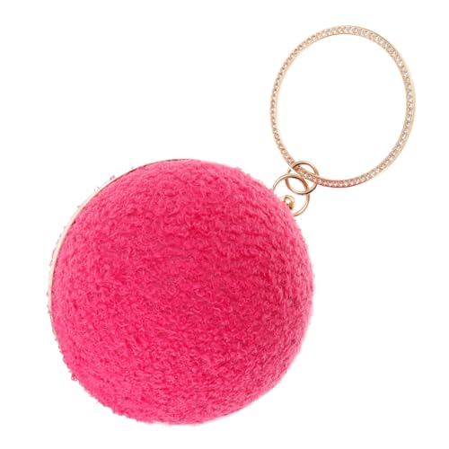 KOMBIUDA Damen Abendtasche Clutch mit Kettenriemen Runde Ball Design Handtasche für Party Hochzeit und Formelle Anlässe Geräumig Sicherer Verschluss Modisch und Stilvoll in von KOMBIUDA