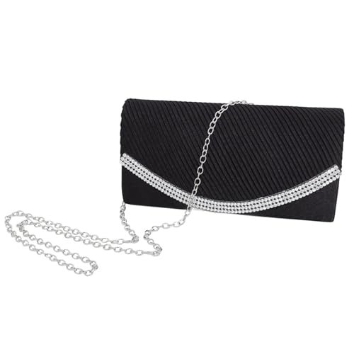 KOMBIUDA Damen Abendtasche Clutch mit Kettenriemen Sichere Verschluss Handtasche für Hochzeiten Partys und Festliche Anlässe Stilvolles Design Geschenkidee von KOMBIUDA