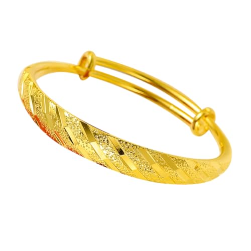 KOMBIUDA Damen Armband Hochwertigem Messing Schlichtes Gold Push Pull Design für Jede Gelegenheit für Geburtstage Hochzeiten Feiertage und von KOMBIUDA