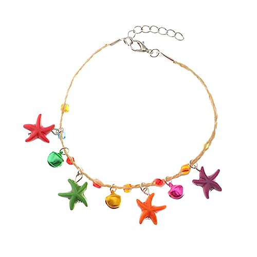KOMBIUDA Damen Fußkettchen Boho Stil mit und Muschel Verstellbare Strand Fußkette Dekoratives Filigranes Fußaccessoire für Sommerparty und Alltag Wasserfest und Leicht Zufällige Farbe von KOMBIUDA