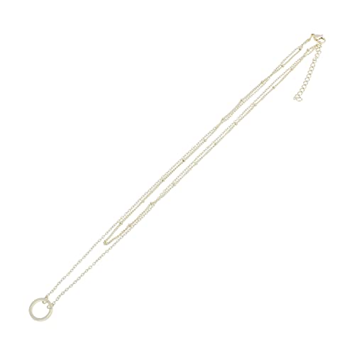KOMBIUDA Damen Halskette mit Einfachem Runden Anhänger Doppellagige Charm Kette für Vielseitige Anlässe Modisches Mehrschichtiges Schmuckaccessoire für Alltag und Party KOMBIUDA Damen Halskette mit Einfachem Runden Anhänger Doppellagige Charm Kette für Vielseitige Anlässe Modisches Mehrschichtiges Schmuckaccessoire für Alltag und Party von KOMBIUDA
