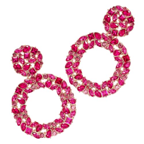 KOMBIUDA Strass Ohrringe Für Damen Glänzende Dekorative Ohrringe Trendy Ohrhänger Legierung Funkelndes Design Für Partys Und Besondere Anlässe von KOMBIUDA