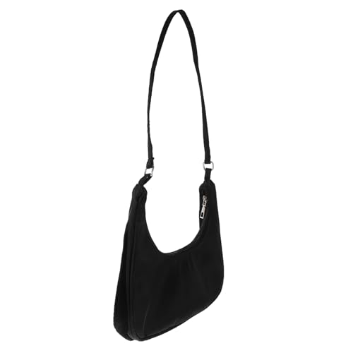 KOMBIUDA Damen Schultertasche mit Breitem Leichte Handtasche mit Großer Kapazität Vielseitig für Alltag und Reisen Schwarzes Stilvolles Design von KOMBIUDA