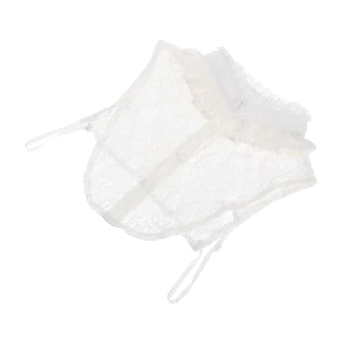 KOMBIUDA Damen Spitzen Fake Collar Blusenkragen mit Stehkragen Falscher Kragen aus Weißer Spitze Leichtes Vielseitiges für Pullover Kleider und Blusen Elegantes Outfit für Frauen und von KOMBIUDA