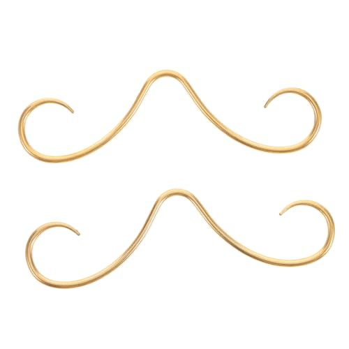 KOMBIUDA Edelstahl Fake Septum Ring Mustache Design Nasenring Piercing Schmuck Hautfreundlich Modisch für Damen und Herren von KOMBIUDA