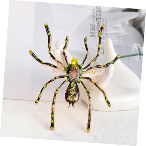 KOMBIUDA Edelstahl Spinnen Brosche Anstecknadel für Damen Leichtes Legierungs Schmuck Modische Corsage Schalclip für Kleidung Accessoire von KOMBIUDA