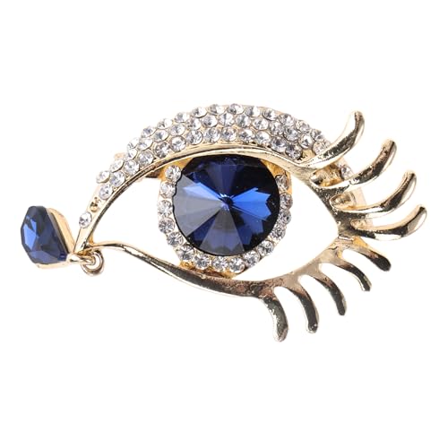 KOMBIUDA Elegante Augenbrosche mit Feiner Strassverzierung Langlebige Corsage Anstecknadel aus Hochwertigem Material Modisches Accessoire für Kleidung Schal und Jacke Zeitloses Design für von KOMBIUDA