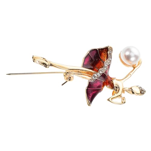 KOMBIUDA Elegante Ballerina Brosche aus Zinklegierung mit Funkelnden Strasssteinen Einzigartige Tanzmädchen Anstecknadel für Damen Modischer Lapel Pin als Geschenk für von KOMBIUDA