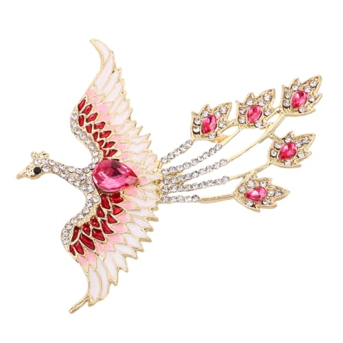 KOMBIUDA Elegante Brosche mit Strasssteinen Modische Anstecknadel für Damen Einzigartiges Kleidung Accessoire Detailreiches Design für Geburtstag und Weihnachten von KOMBIUDA